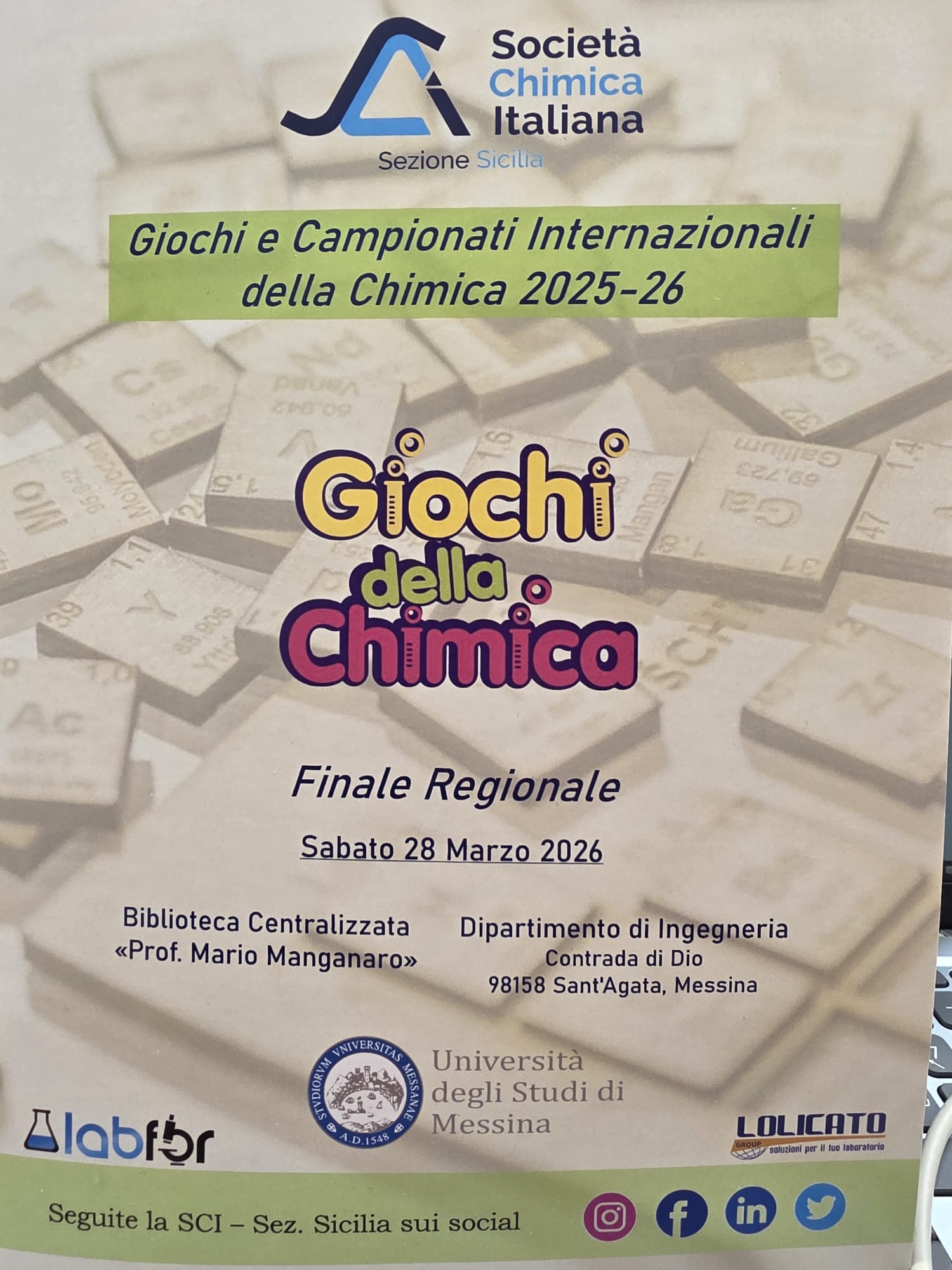 Giochi della Chimica 2025-26